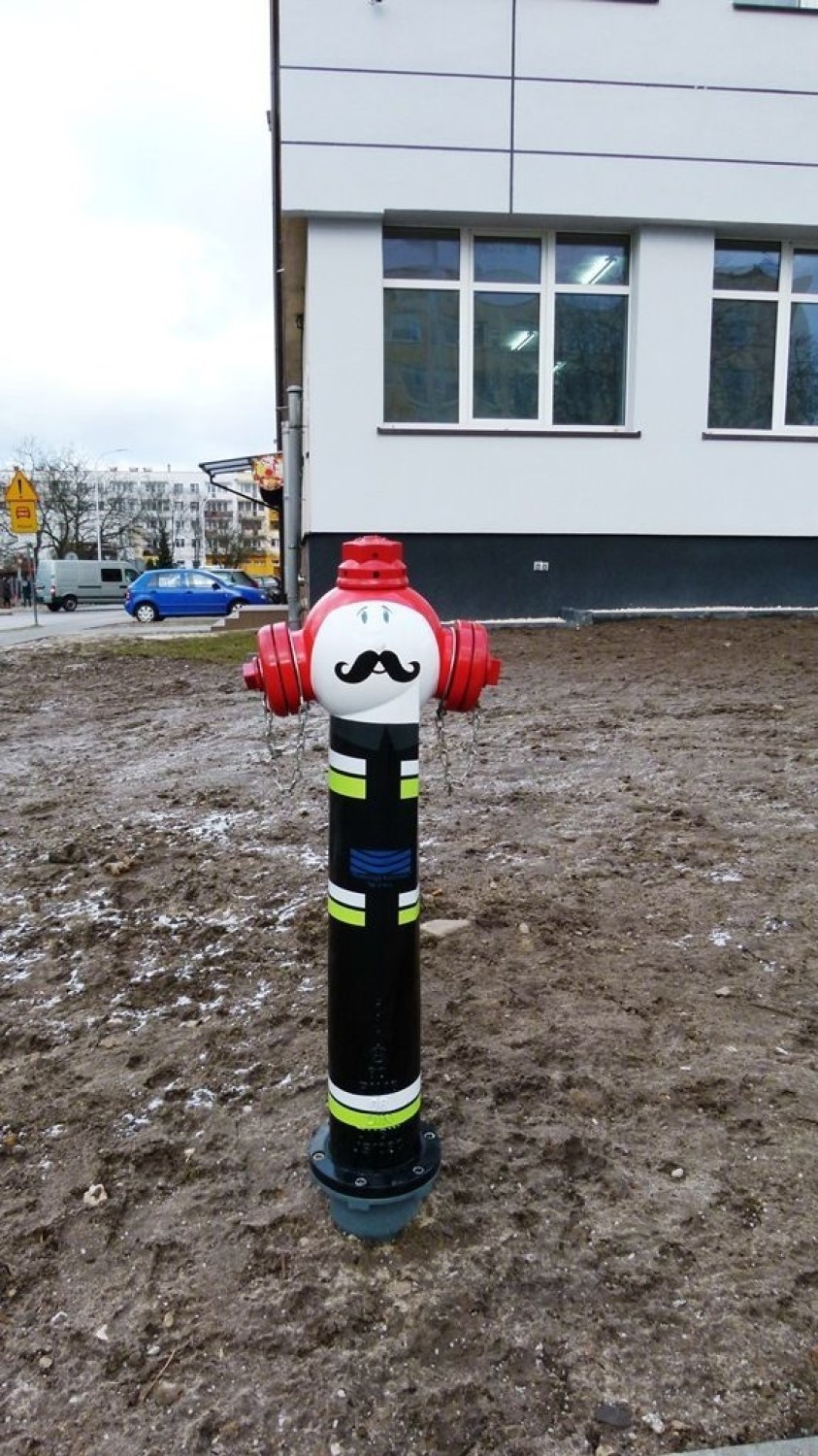 Kolorowy hydrant na straży całą dobę