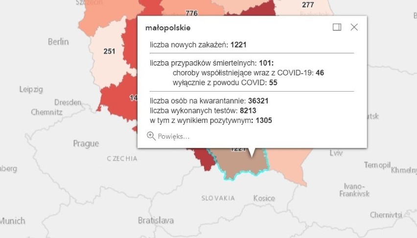 "Szczyt trzeciej fali epidemii" w szpitalach. W całym kraju aż 638 zgonów [DANE 07.04]