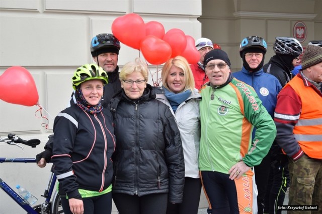 Rowerowy rajd w walentynki to już tradycja w klubie "Cyklista"