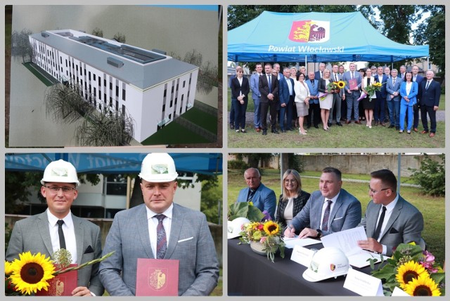 Rusza budowa Powiatowego Centrum Zdrowia przy ul. Wyszyńskiego we Włocławku. Podpisanie umowy z wykonawcą 27 sierpnia 2021 r.