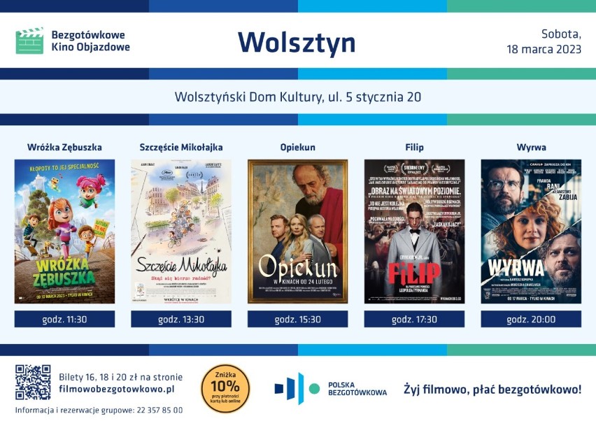 Już w sobotę w Wolsztynie pojawi się Bezgotówkowe Kino Objazdowe