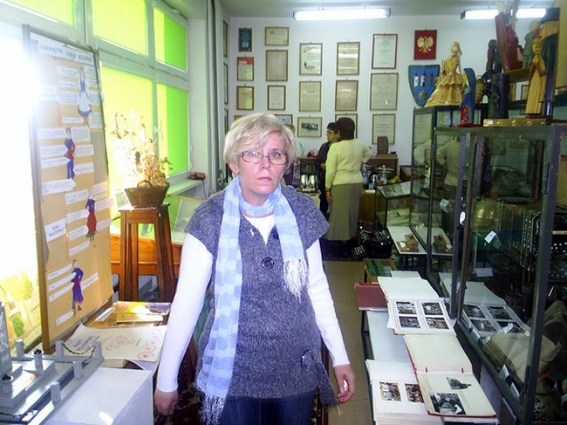 Krystyna Zagrabska w Izbie Regionalnej w Radziejowie