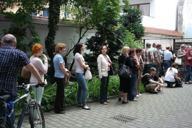 Kolejki do rejestracji psów pod koniec maja w Krakowie.