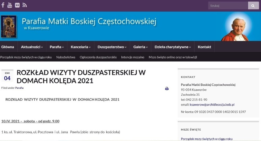 Proboszcz z parafii w Ksawerowie planował kolędę. To ten sam proboszcz, który mimo obostrzeń otworzył cmentarz 1 listopada. Co na to kuria? 