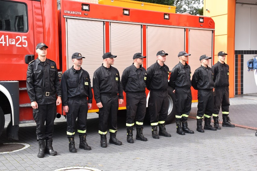Strażacy z Wolsztyna uczestniczący w greckiej misji