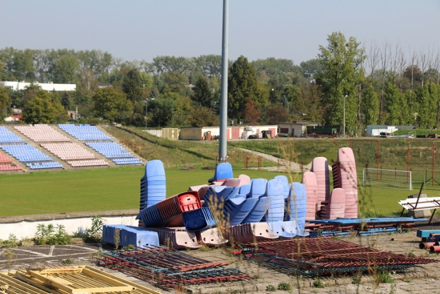 Rozbiórka stadionu Polonii Bytom