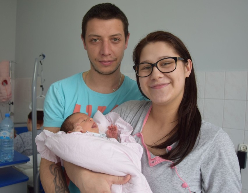 Zosia Semmerling z Domatowa i jej rodzice: Aleksandra i...