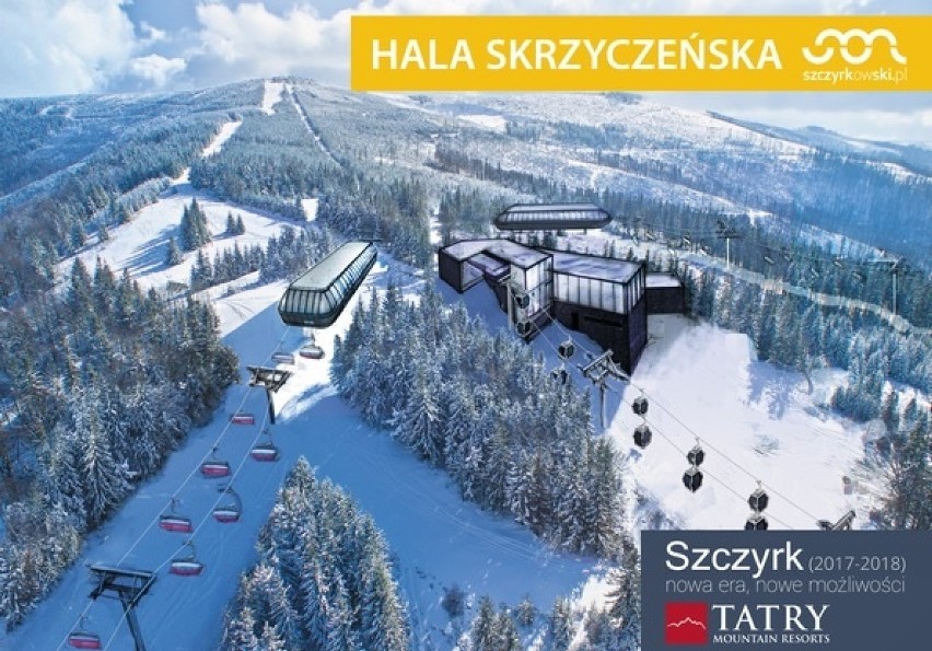 Tak będzie wyglądać nowy ośrodek narciarski na Hali Skrzyczeńskiej w Szczyrku [WIZUALIZACJE]
