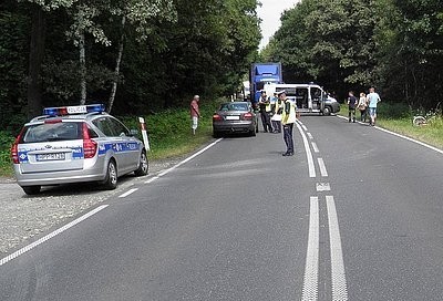 Wypadki w Rybniku: Rowerzystkę helikopterem przewieziono do szpitala