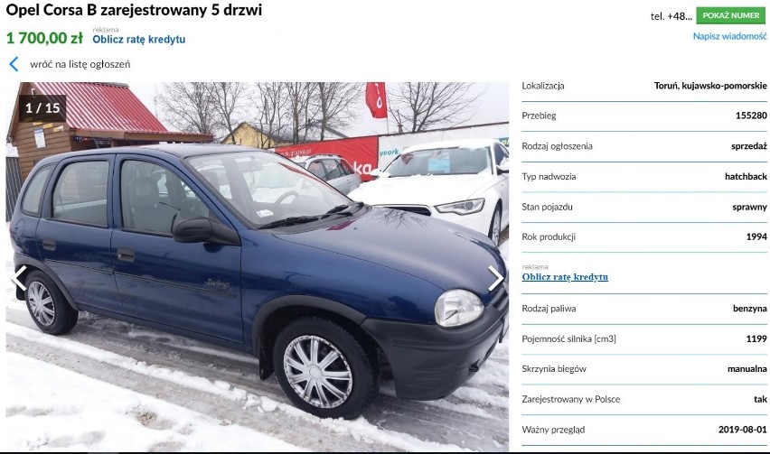 Auto za 5 tys. w Toruniu. Jakie auto kupić za kilka tysięcy?