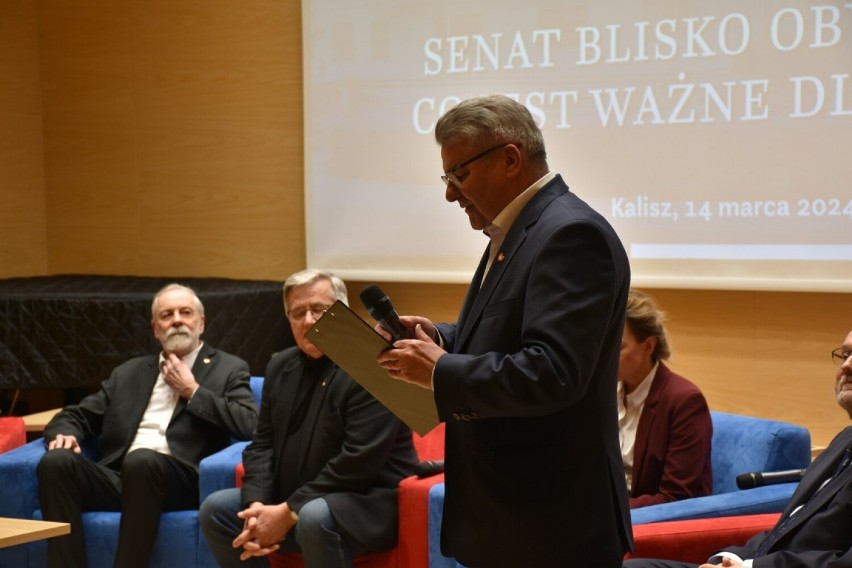Debata Senacka w Kaliszu. Spotkanie z udziałem wicemarszałka Senatu i prezydenta Komorowskiego