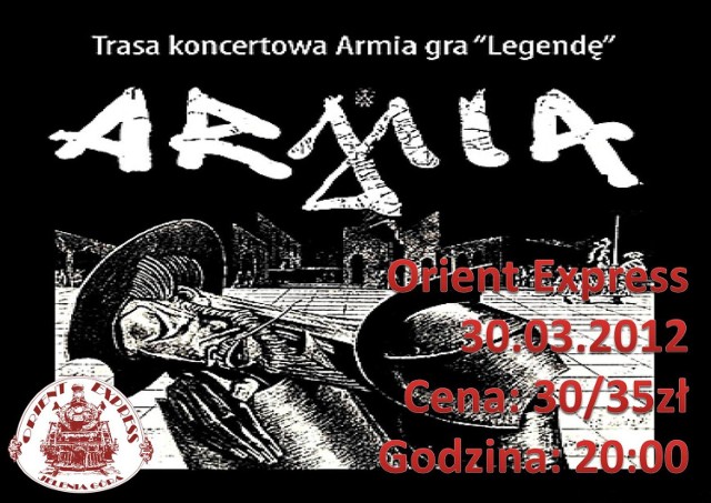 Koncert zespołu Armia

Z okazji 20-lecia wydania albumu LEGENDA zespół ARMIA gra jubileuszową trasę koncertową.

Więcej informacji:
ARMIA