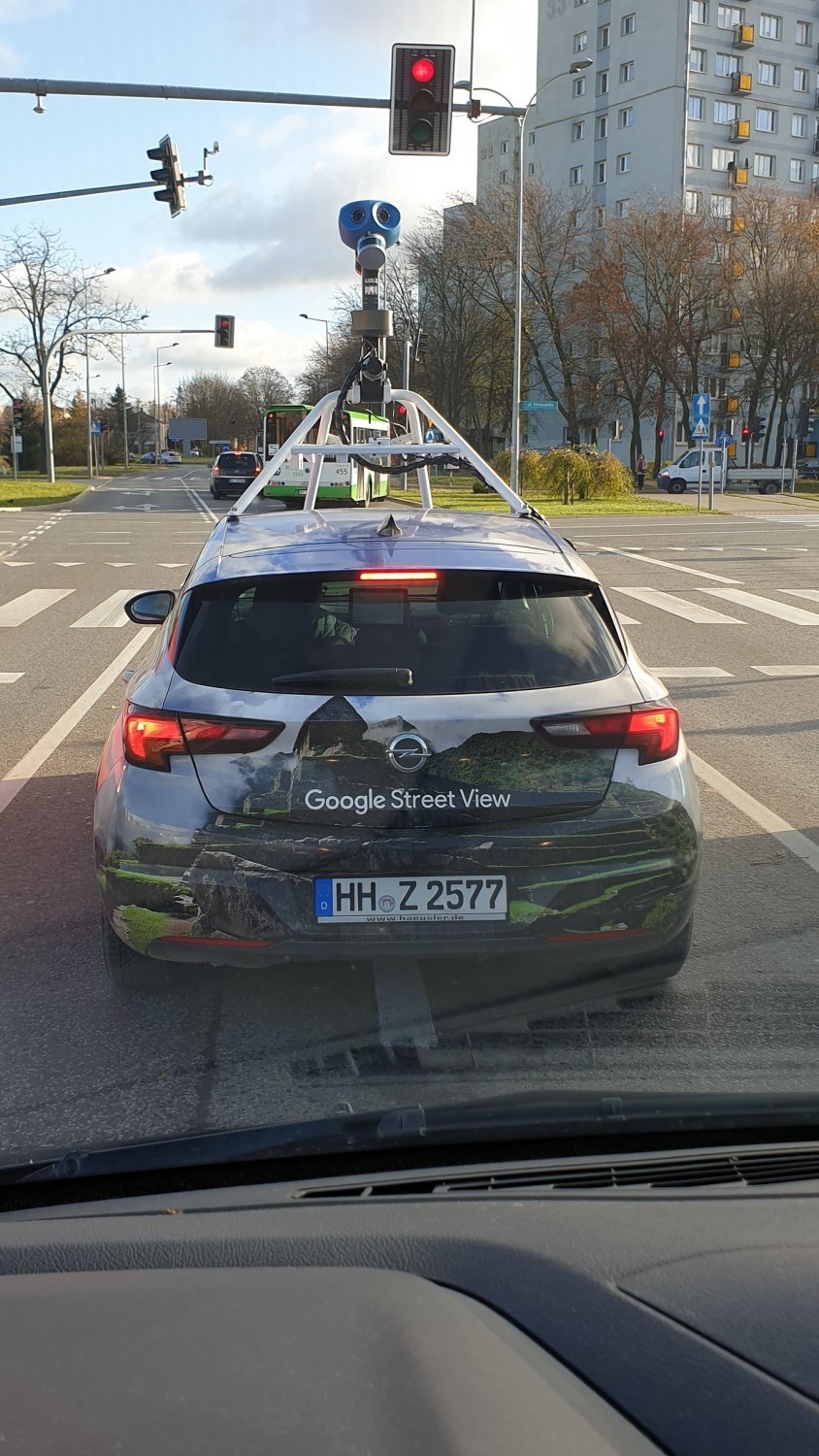 Samochód Google Street View w Białymstoku listopad 2020
