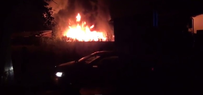 Pożar w Marciszowie Zawiercie 24 sierpnia 2014