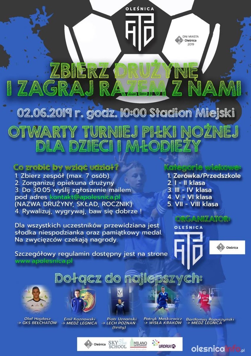 Akademia Piłkarska Oleśnica organizuje Otwarty Turniej dla Dzieci i Młodzieży