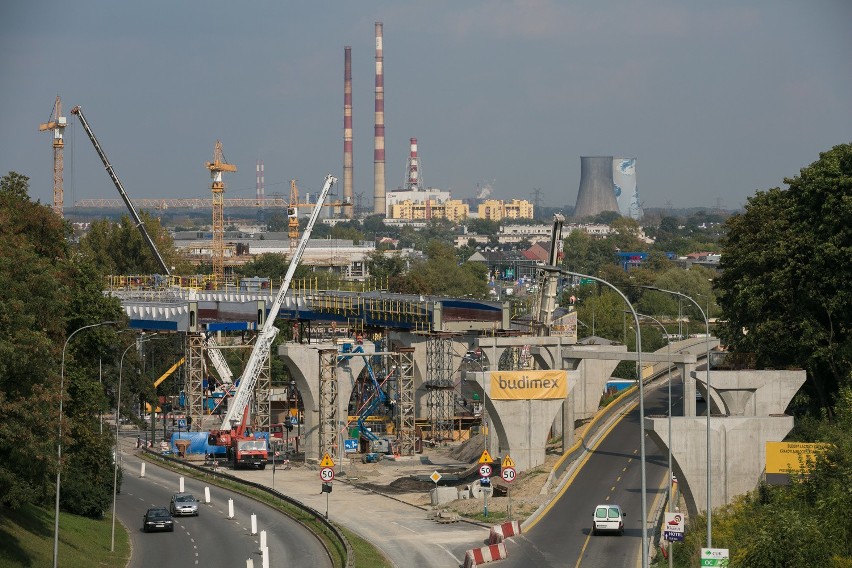 Budowa łącznicy kolejowej w Krakowie.