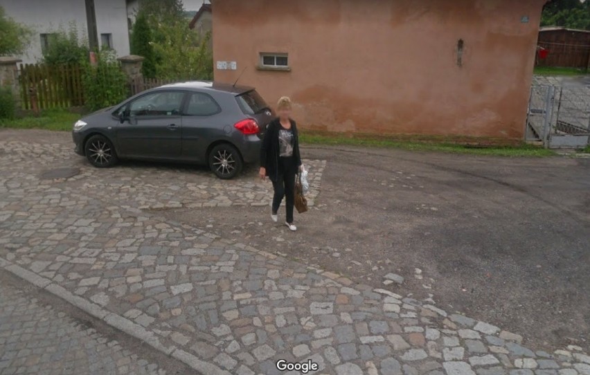 Podlegnickie wsie w Google Street View