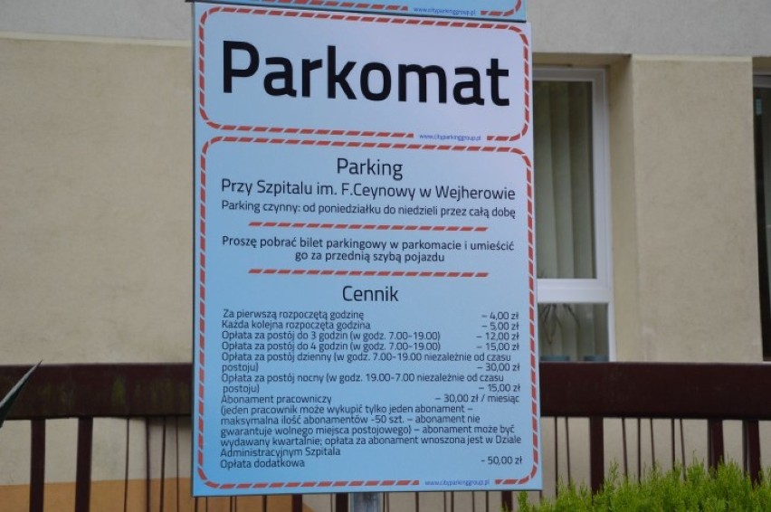 Nowe parkomaty przy szpitalu w Wejherowie