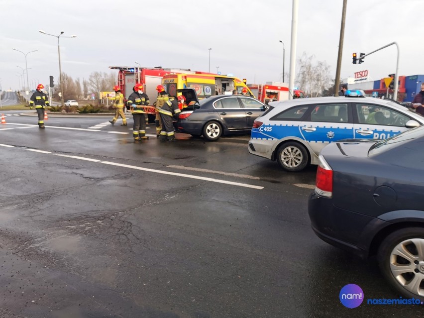 Wypadek na ulicy Kruszyńskiej we Włocławku