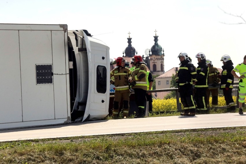 Wypadek na autostradzie A4 na wysokości Legnickiego Pola, zobaczcie zdjęcia