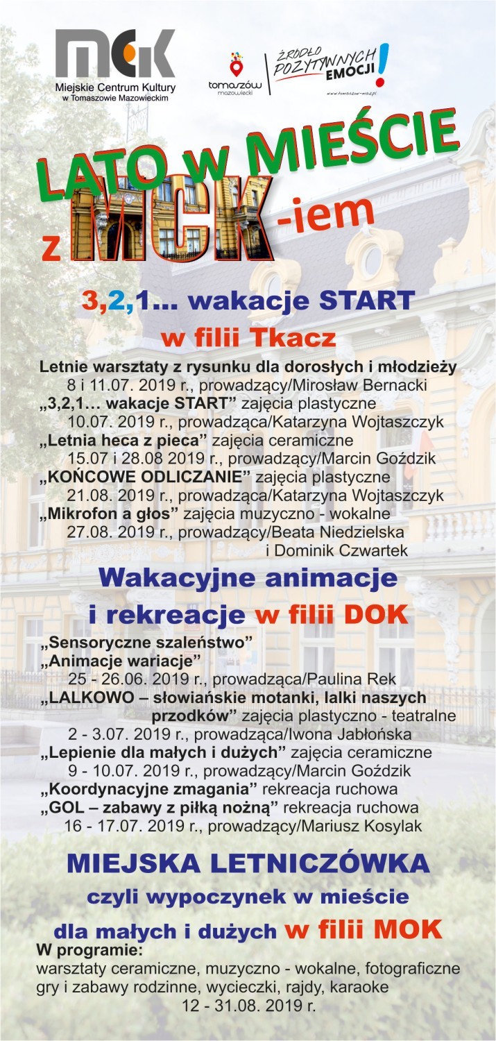 Wakacje 2019: oferta wakacyjna w Tomaszowie i regionie. Zobacz, gdzie będzie się działo [przegląd atrakcji]