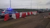 Wypadek na autostradzie A4. Kierowca uderzył w bariery energochłonne