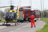 Wypadek pod Wrocławiem. Motocyklista z pasażerką są ciężko ranni 