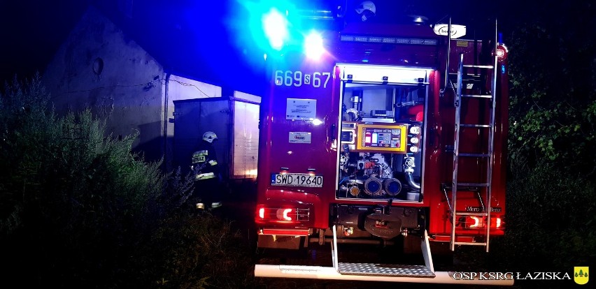 W akcji w Gorzyczkach brali udział m.in. strażacy OSP...