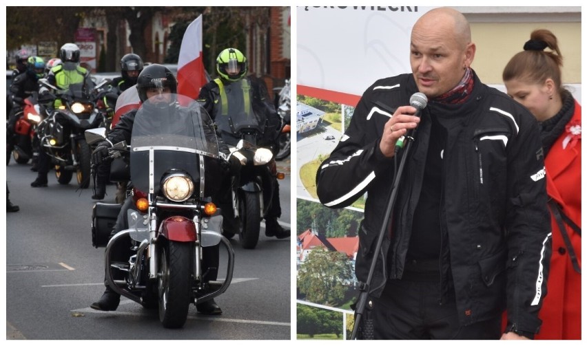 Motocykliści z Wągrowca i powiatu uczcili Święto Niepodległości. Rajd motocyklowy z okazji 11 listopada