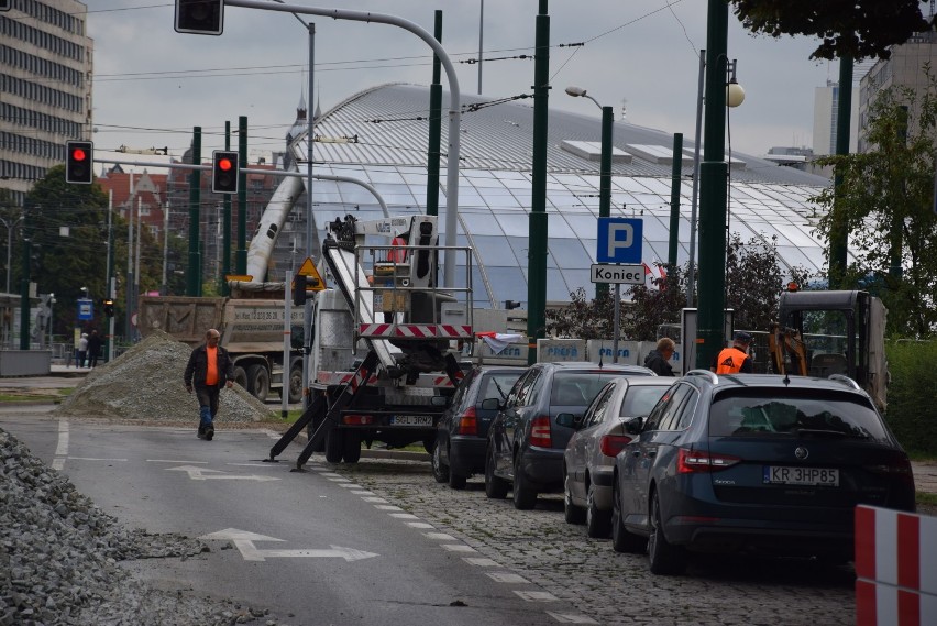 Modernizacja torowiska przy rondzie w Katowicach