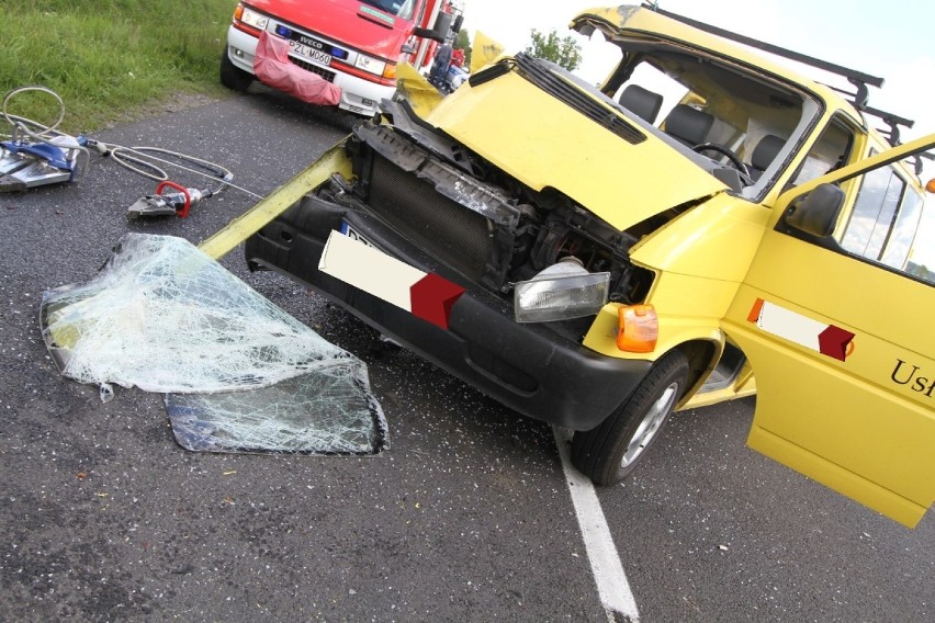 Wypadek na trasie Klukowo - Krajenka