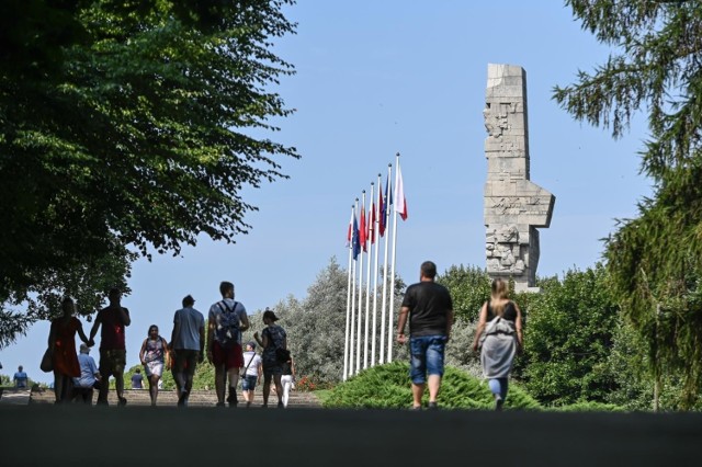 Tłumy gdańszczan i turystów na Westerplatte, sobota 28 lipca 2019 r.