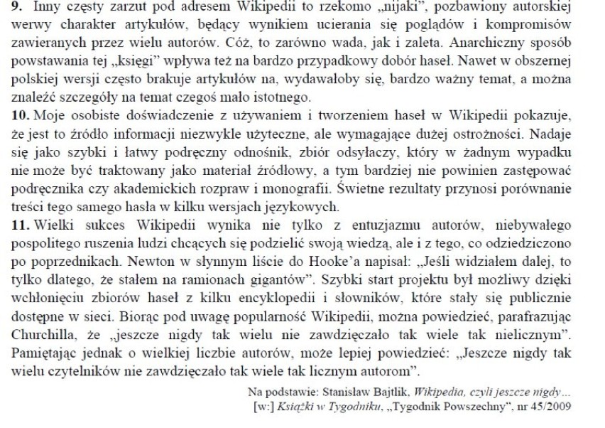 4 maja 2012 uczniowie napiszą maturę z języka polskiego na...