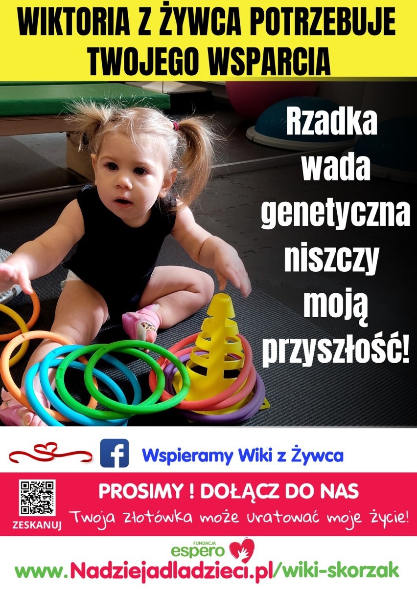 Wiktoria z Żywca potrzebuje Twojego wsparcia