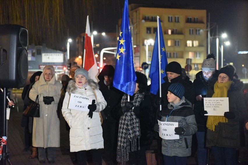 Protest przed Sądem Okręgowym w Częstochowie