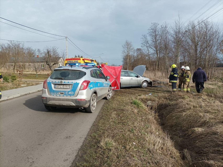 Wypadek w miejscowości Bilno w gm. Lubień Kujawski