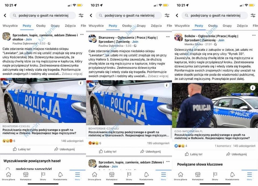 Policja dementuje informacje o napaści na dziewczynkę w...