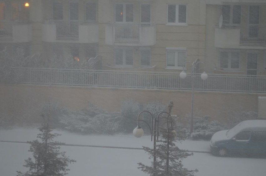 Burza śnieżna w Warszawie. Poważne utrudnienia [ZDJĘCIA,...