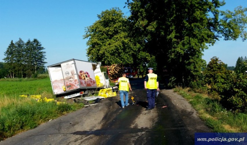 wypadek w pobliżu miejscowości Zalewo