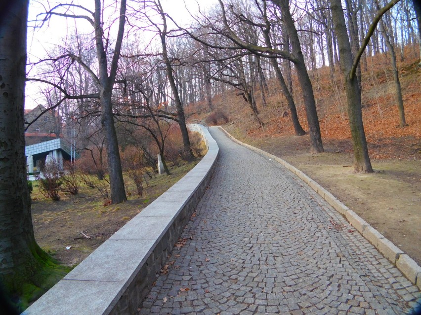 Kiedy byliście ostatnio w parku im. Jana III Sobieskiego w Wałbrzychu? Zobaczcie jak było tam w niedzielne, styczniowe popołudniee