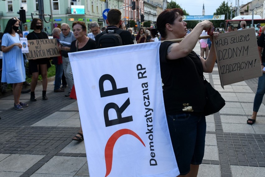Protest "Wolne Media - Wolni Ludzie - Wolna Polska" w...