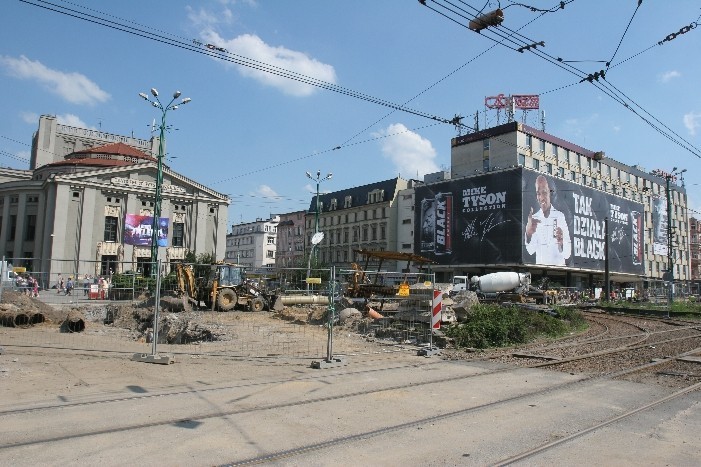Przebudowa rynku w Katowicach: Czerwiec 2012 [ZDJĘCIA]