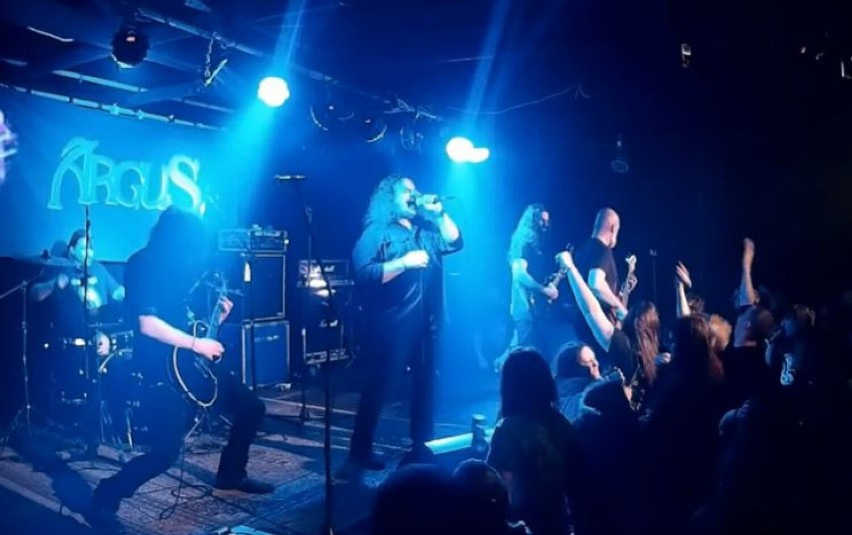 Koncert heavy metalowego Argus w Teatrze Brama w Goleniowie...