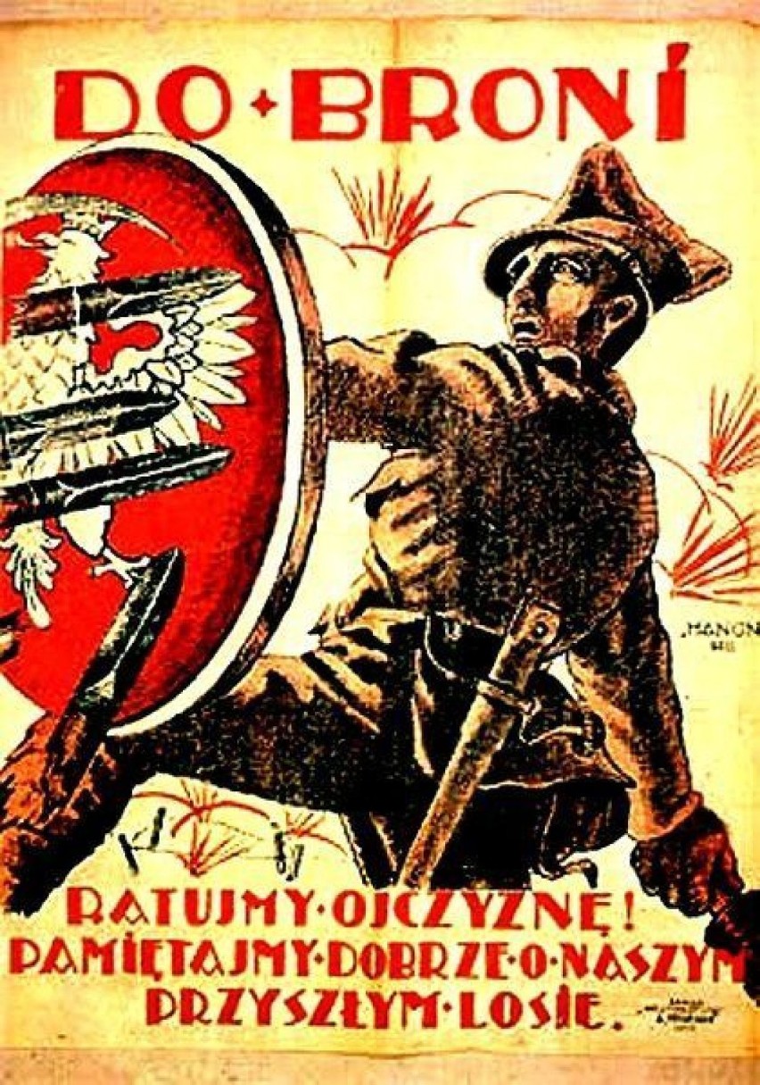 Polski plakat rekrutacyjny z 1920.