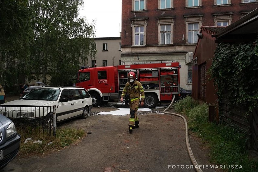 Pożar mieszkania przy ul. Średzkiej we Wrocławiu