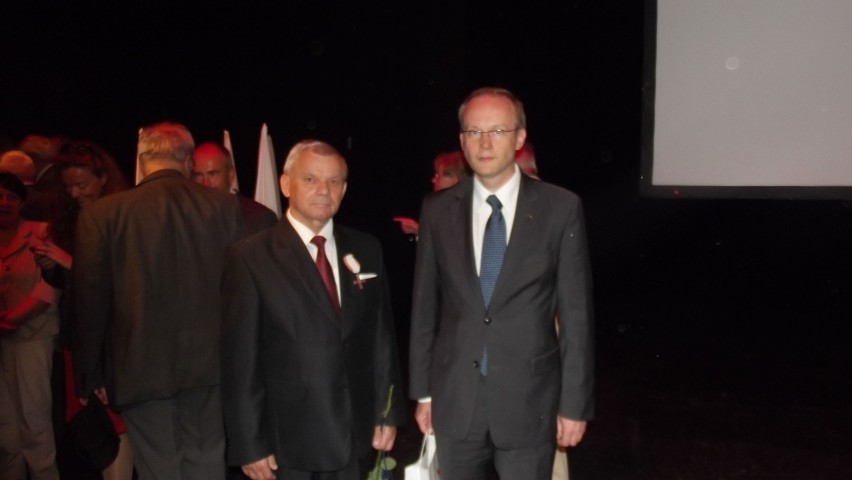 Lech Lepka (z lewej) i dr Łukasz Kamiński - Prezes Instytutu...