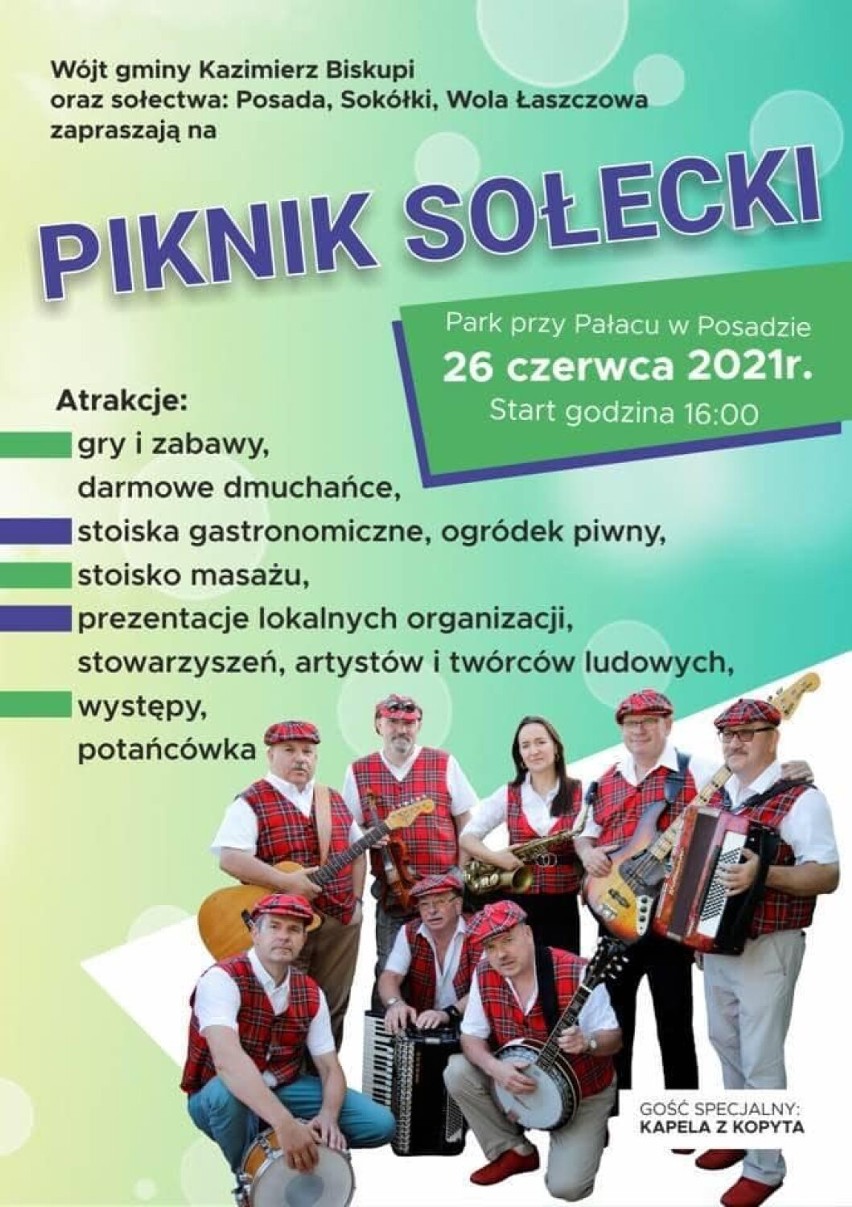 Plakat promujący Piknik Sołecki