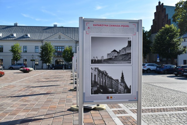 Na Rynku w Olkuszu stanęła wystawa opowiadająca o rewitalizacji Kwartału Królewskiego