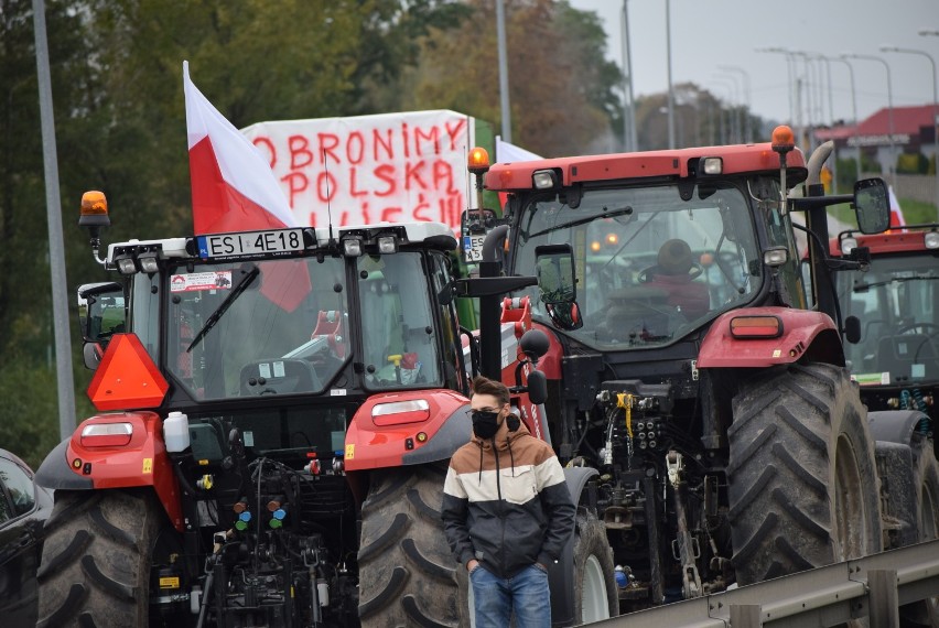 Protest rolniczy pod Sieradzem