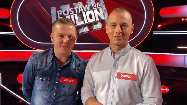 Marek i Dawid Betin, kuzyni z Kamienia Krajeńskiego, wzięli udział w teleturnieju "Postaw na milion"